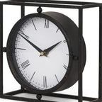 Distressed Metal Table Clock - Nobiliving
