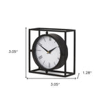 Distressed Metal Table Clock - Nobiliving