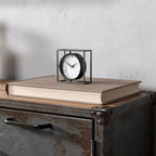 Distressed Metal Table Clock - Nobiliving