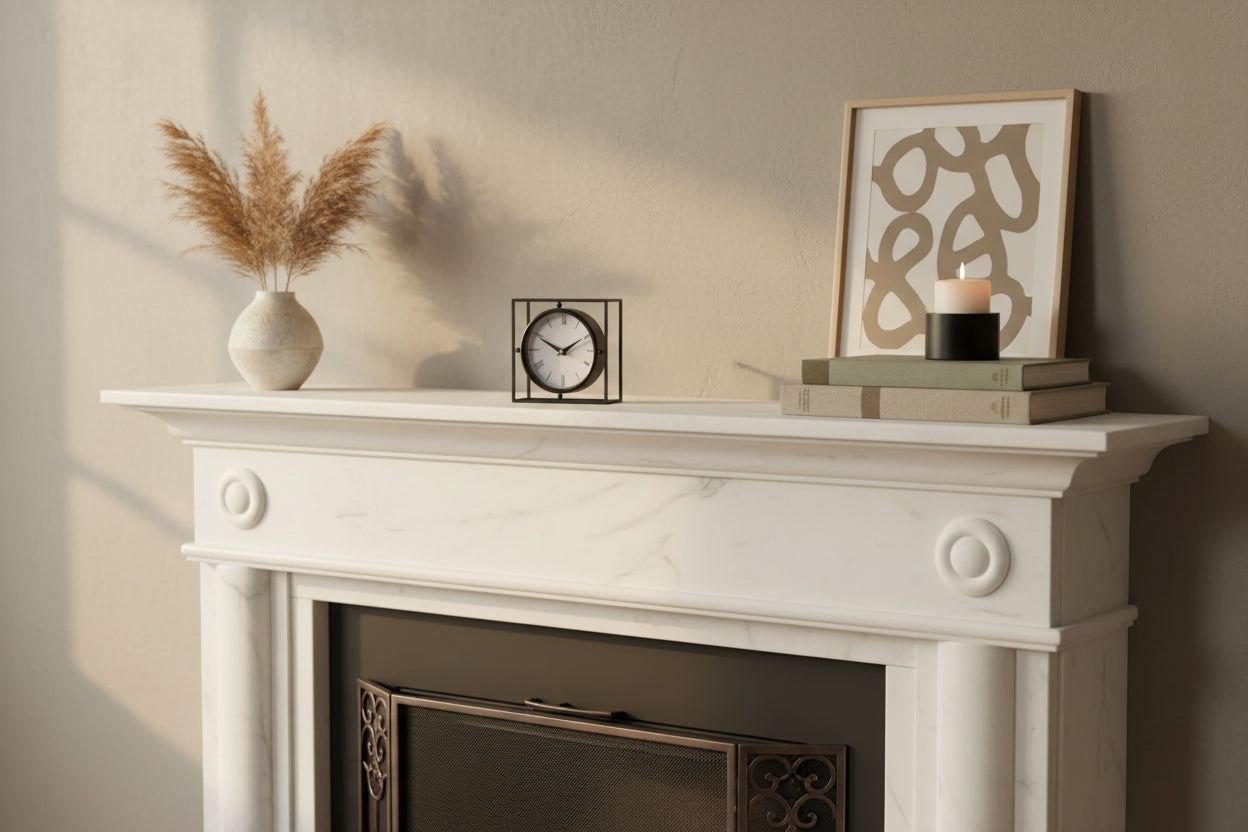Distressed Metal Table Clock - Nobiliving