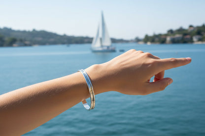 Domed Bangle Bracelet - Handmade - Nobiliving