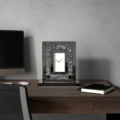 Faux Crystal MirroGlass Table Clock - Nobiliving