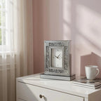 Faux Crystal MirroGlass Table Clock - Nobiliving