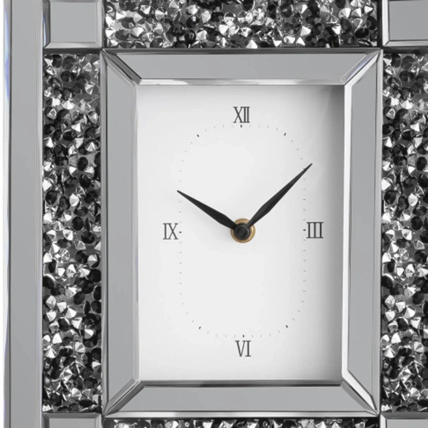 Faux Crystal MirroGlass Table Clock - Nobiliving