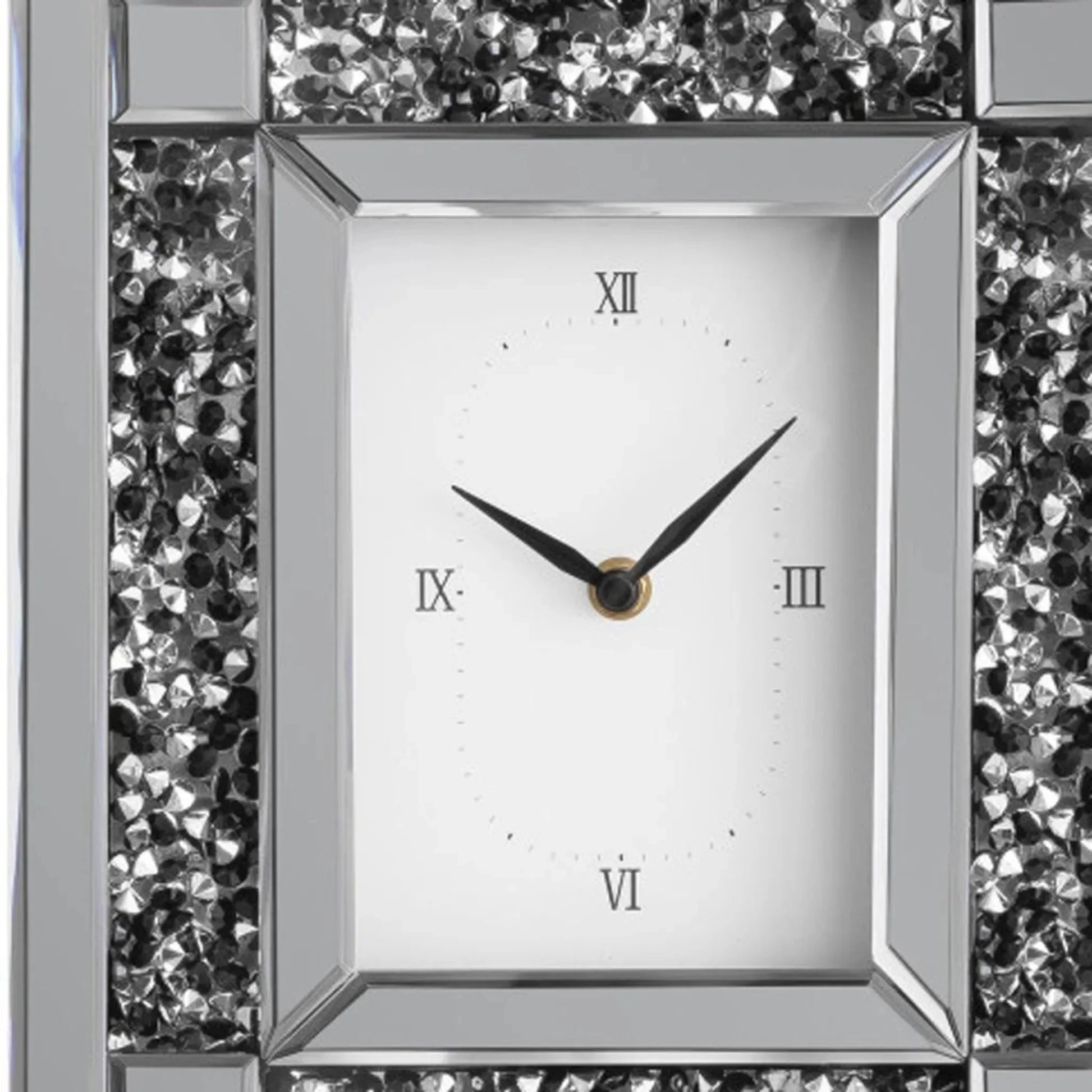 Faux Crystal MirroGlass Table Clock - Nobiliving