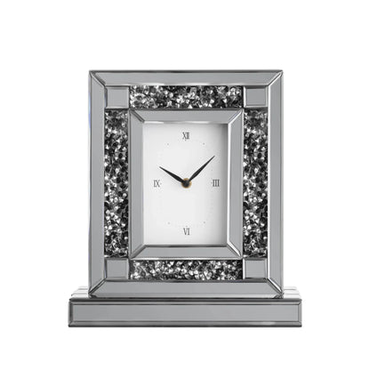 Faux Crystal MirroGlass Table Clock - Nobiliving