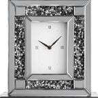 Faux Crystal MirroGlass Table Clock - Nobiliving