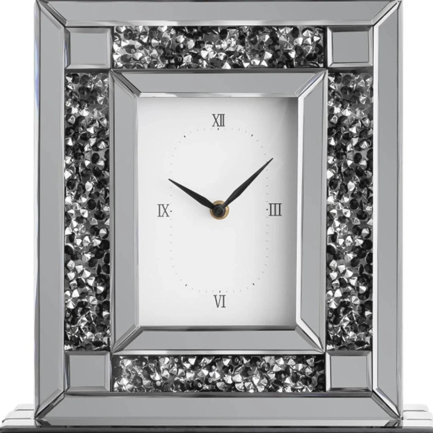 Faux Crystal MirroGlass Table Clock - Nobiliving