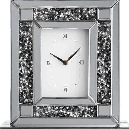 Faux Crystal MirroGlass Table Clock - Nobiliving