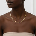 Imperial Herringbone Chain Necklace - Unisex