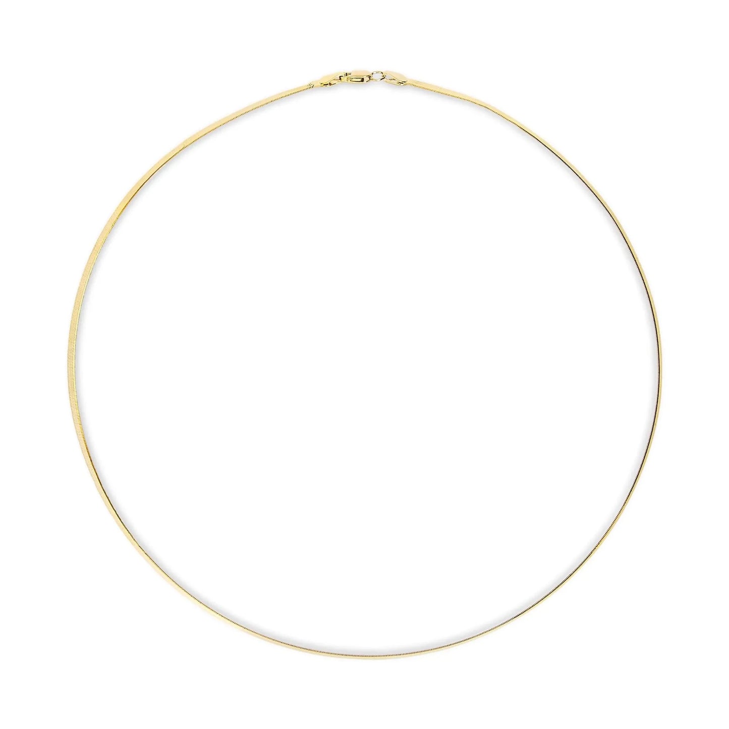 Imperial Herringbone Chain Necklace - Unisex