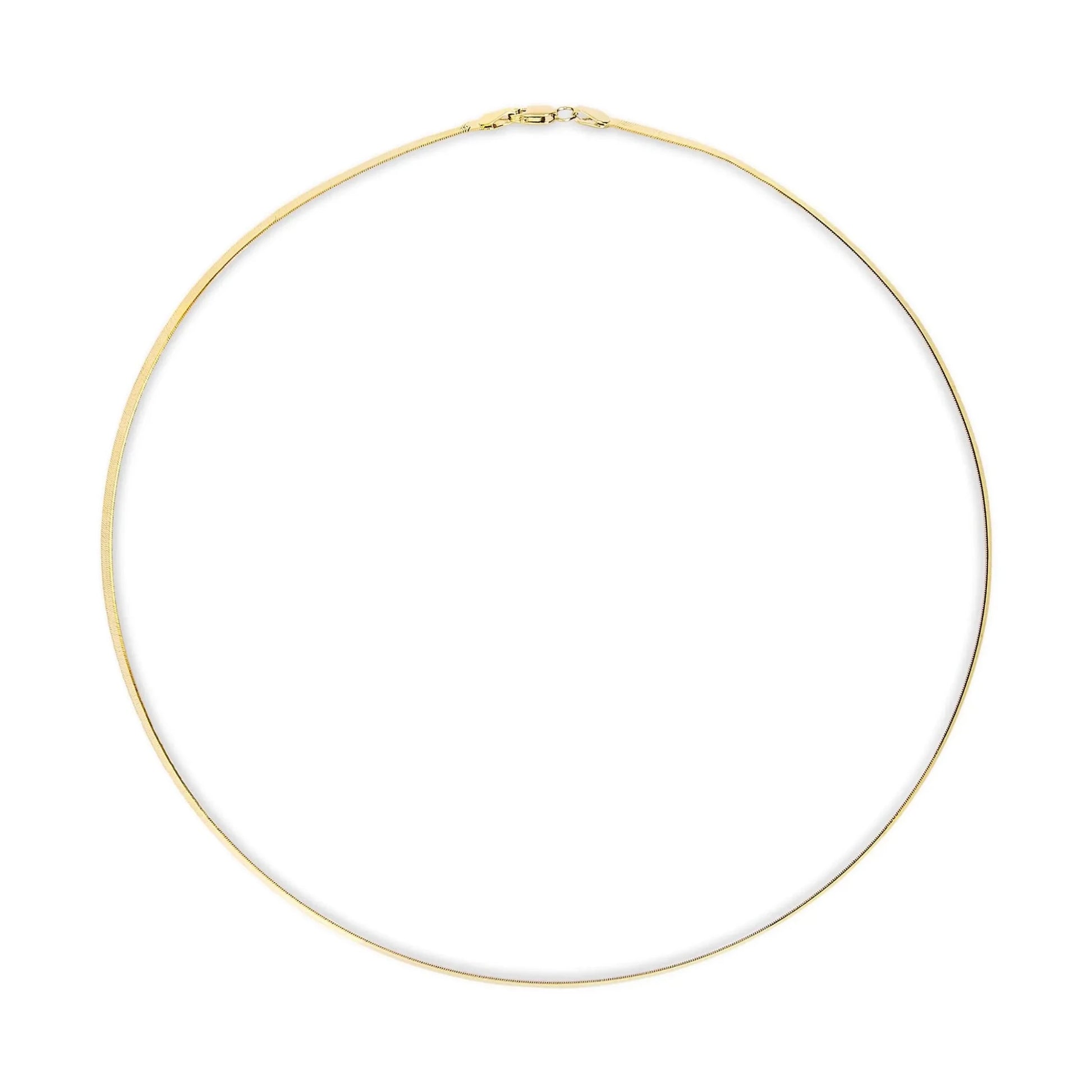 Imperial Herringbone Chain Necklace - Unisex