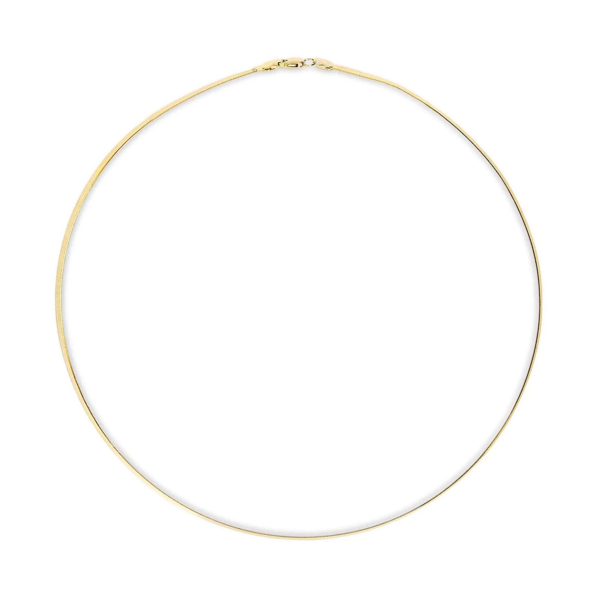 Imperial Herringbone Chain Necklace - Unisex