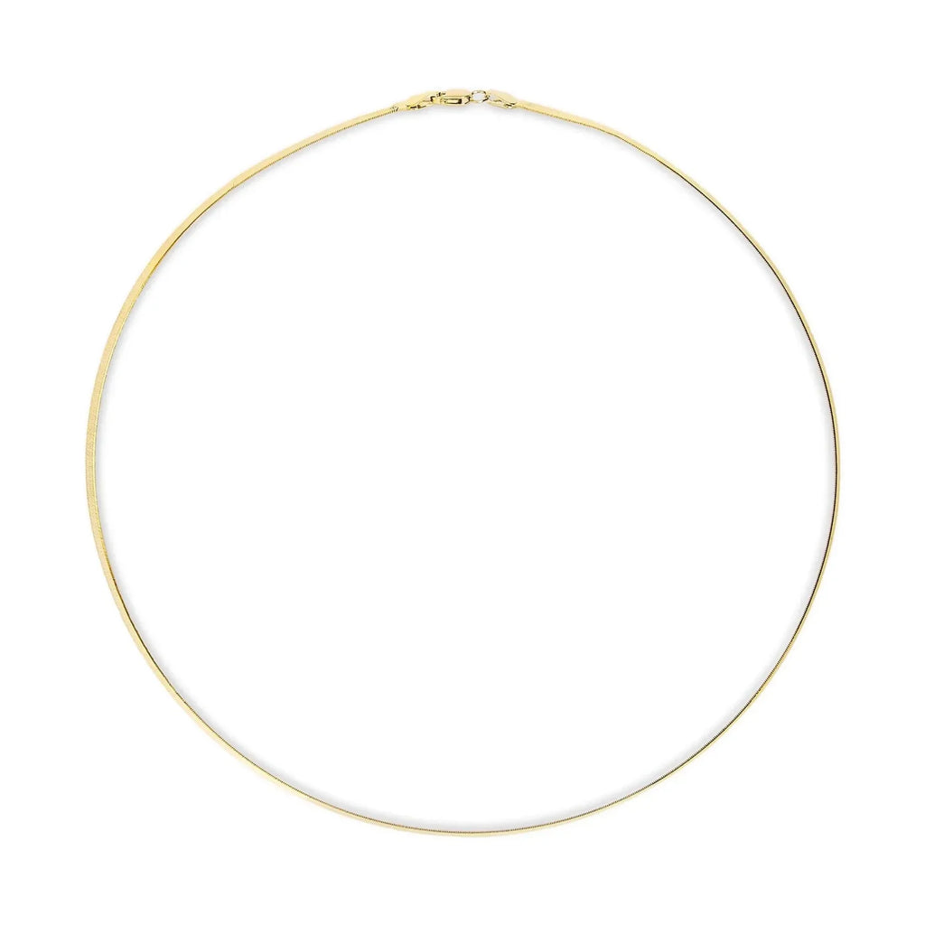 Imperial Herringbone Chain Necklace - Unisex