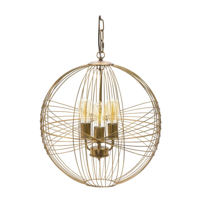 Intricate Metal Sphere Hanging Lamp - Nobiliving