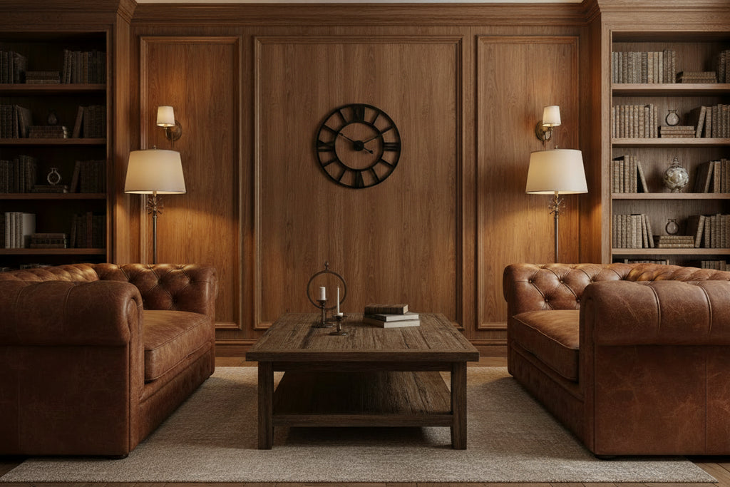Iron Analog Round Wall Clock - Nobiliving