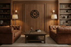 Iron Analog Round Wall Clock - Nobiliving