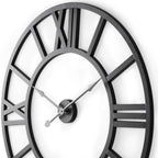 Iron Analog Round Wall Clock - Nobiliving