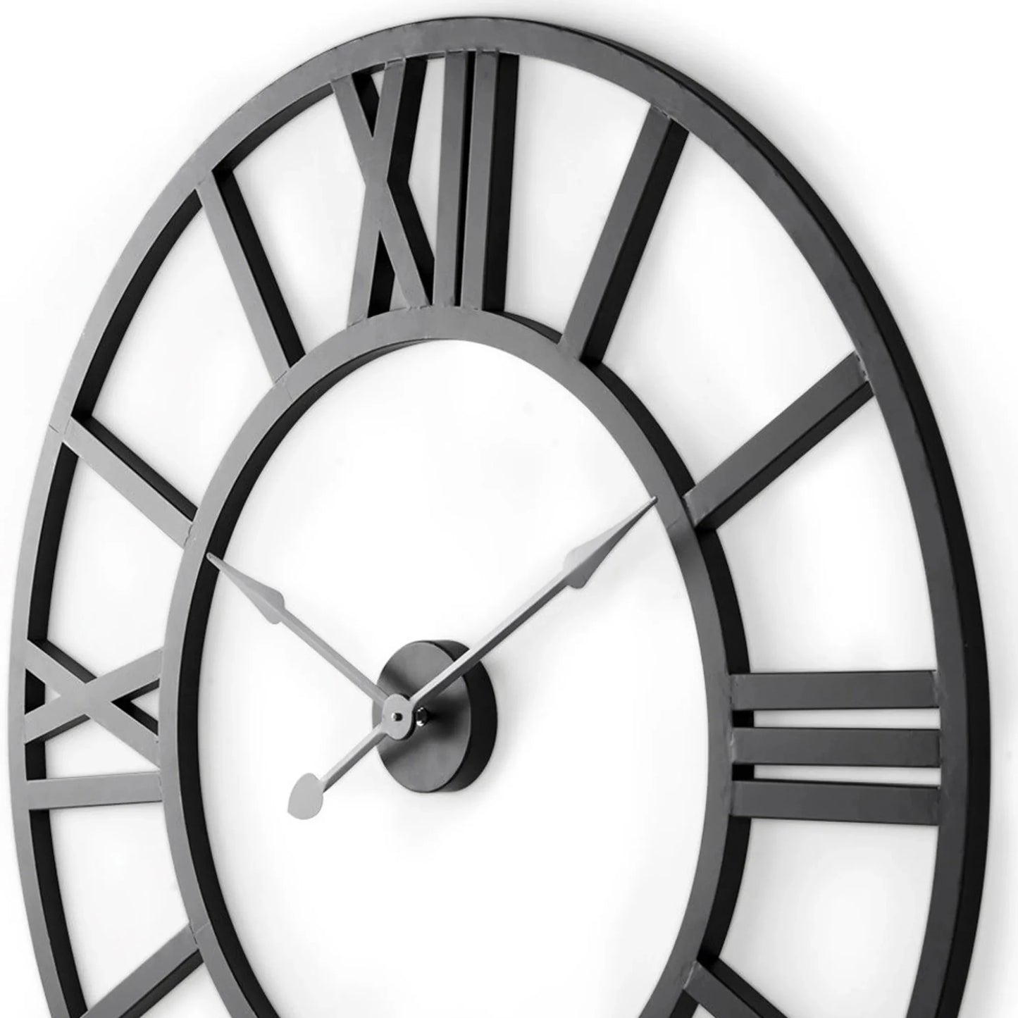 Iron Analog Round Wall Clock - Nobiliving