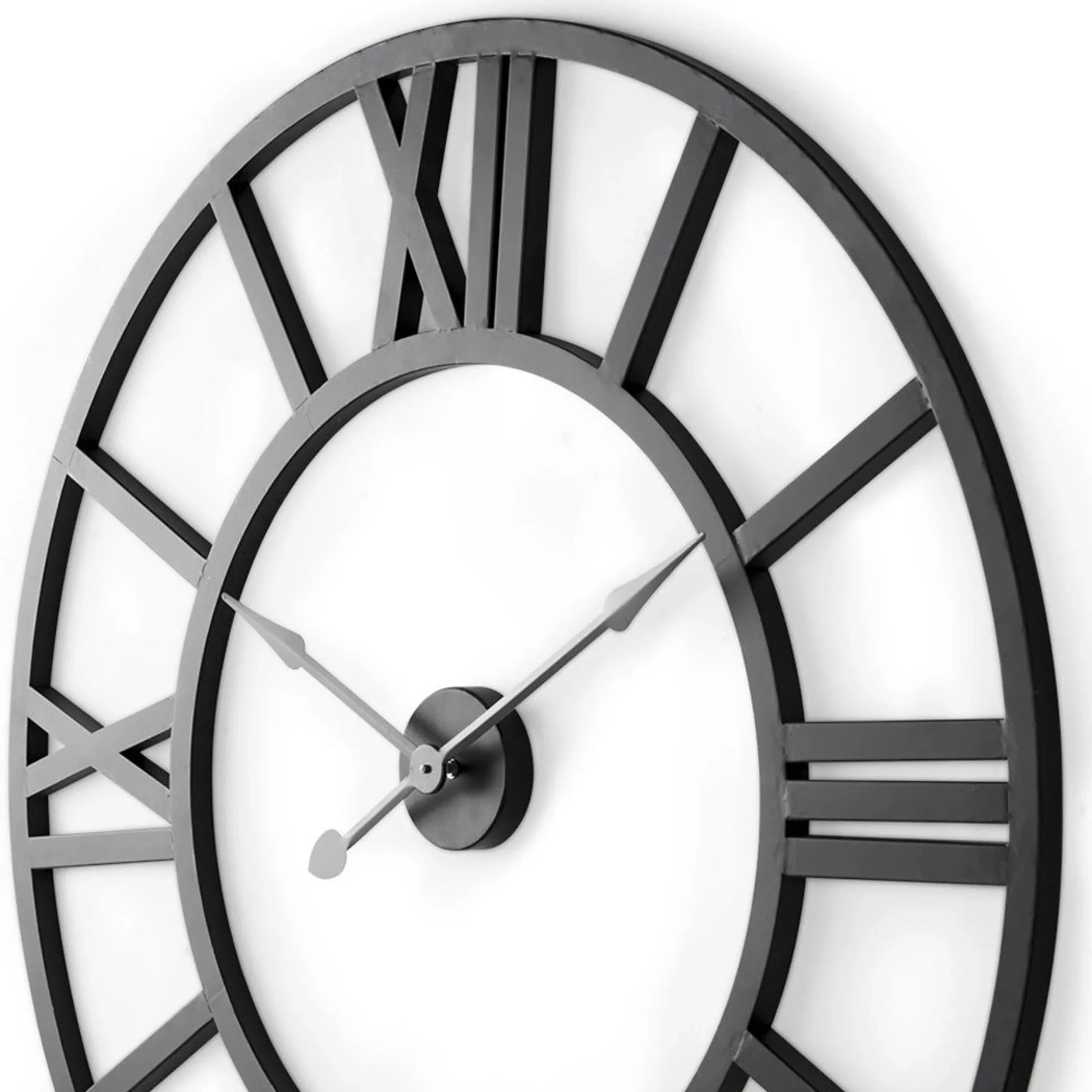 Iron Analog Round Wall Clock - Nobiliving