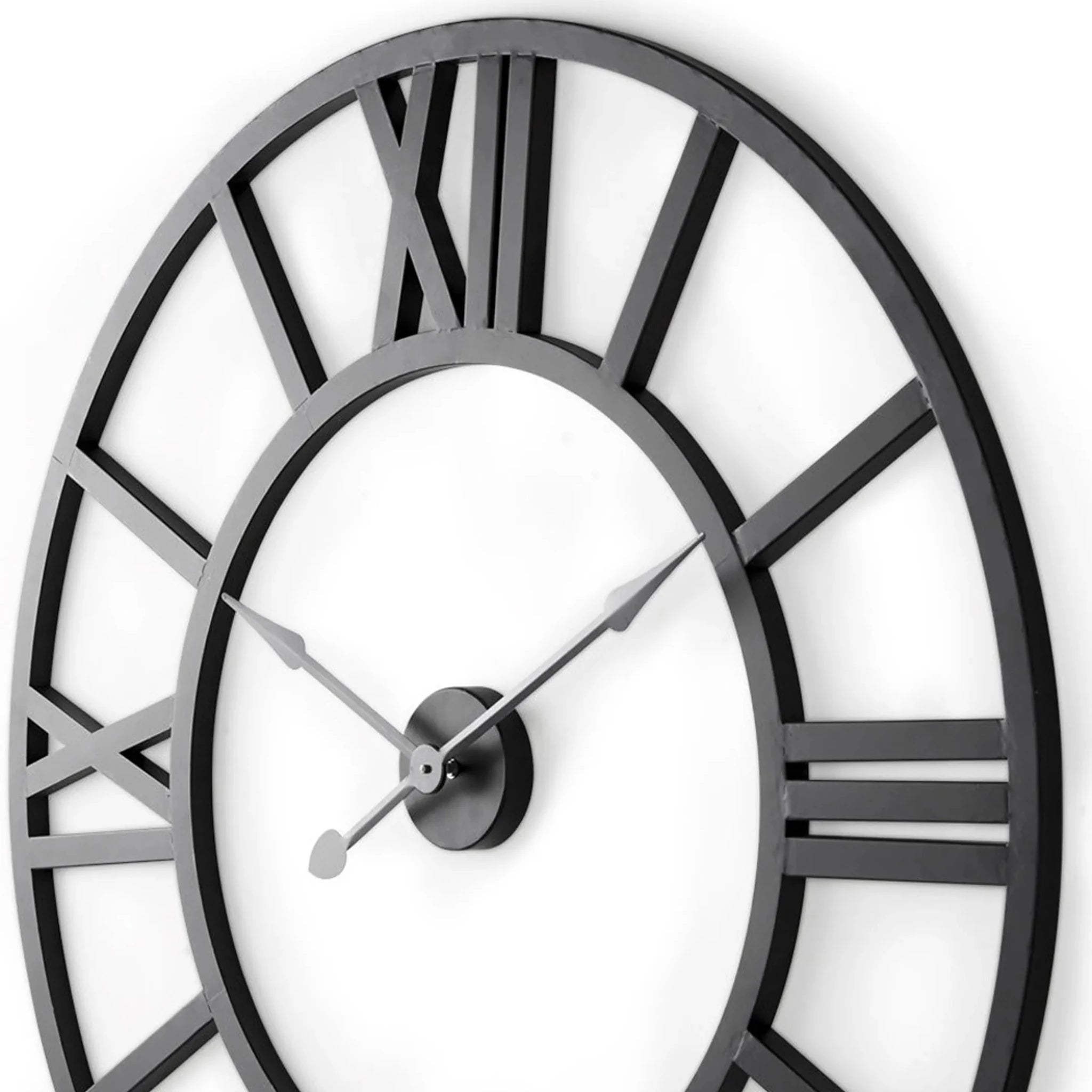 Iron Analog Round Wall Clock - Nobiliving