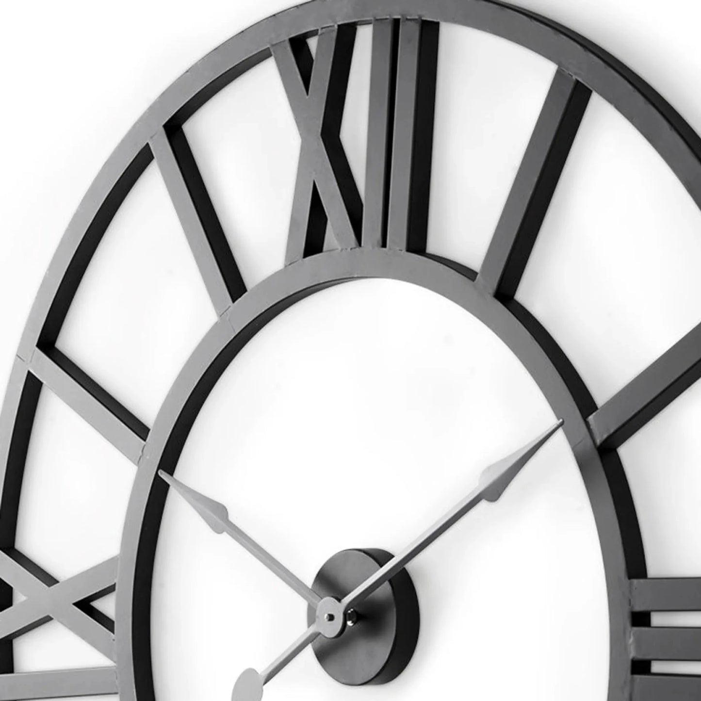 Iron Analog Round Wall Clock - Nobiliving