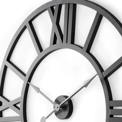Iron Analog Round Wall Clock - Decor