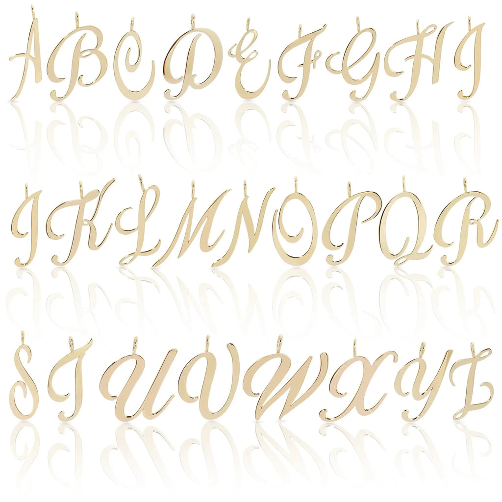Large Letter Pendants - Handmade