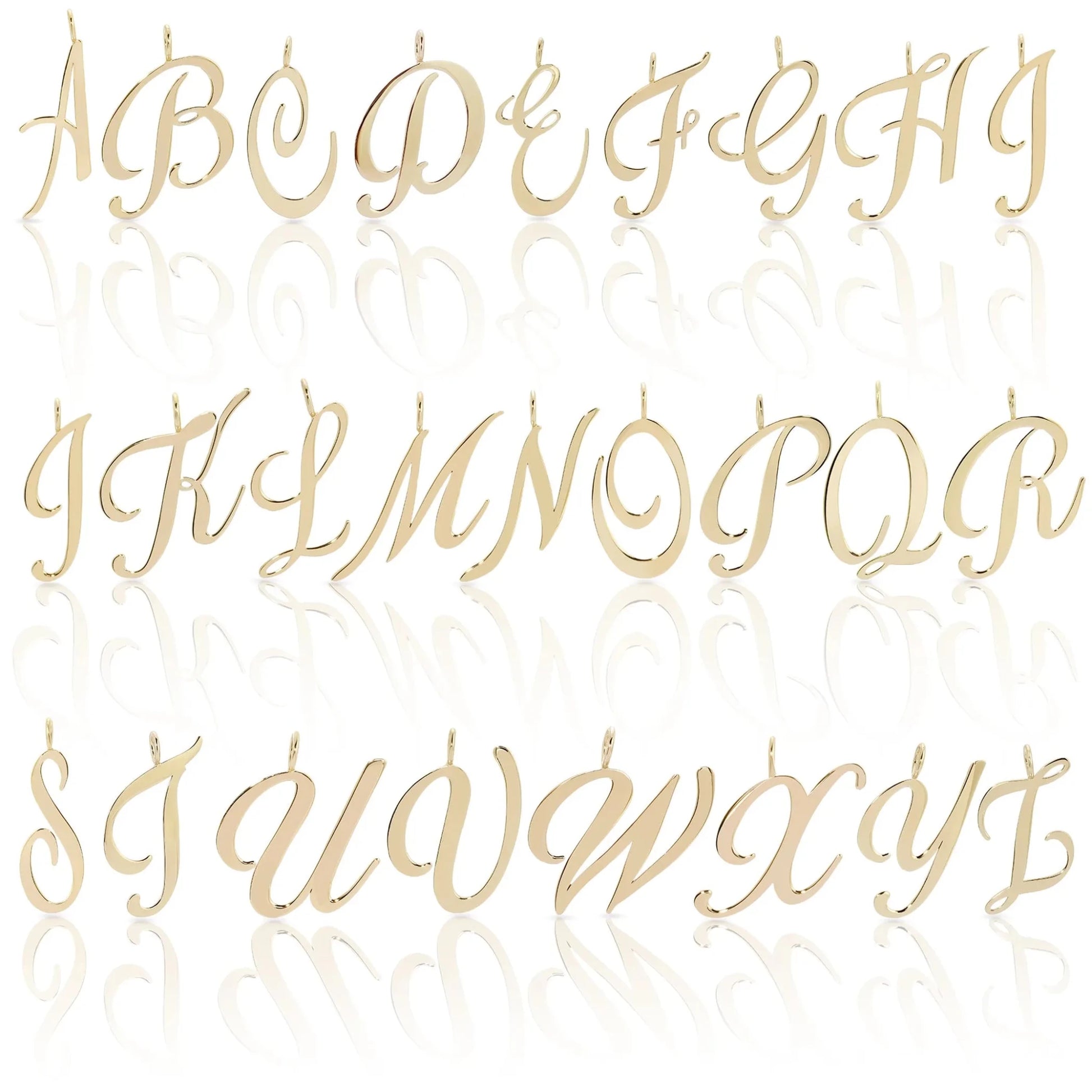 Large Letter Pendants - Handmade