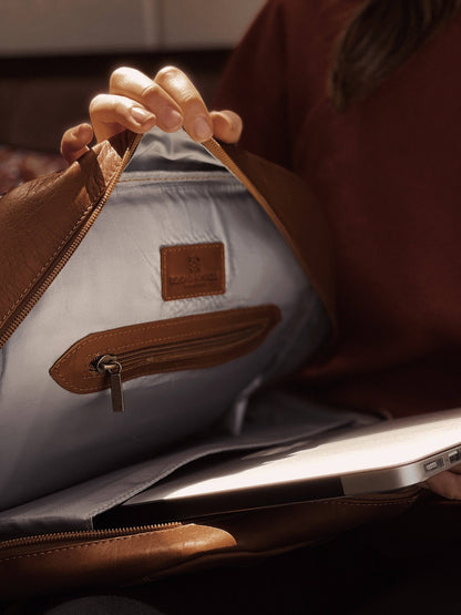 Leather Commuter Backpack - nobiliving.com