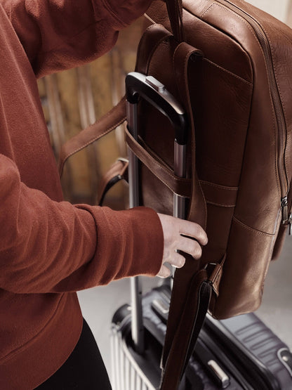 Leather Commuter Backpack - nobiliving.com