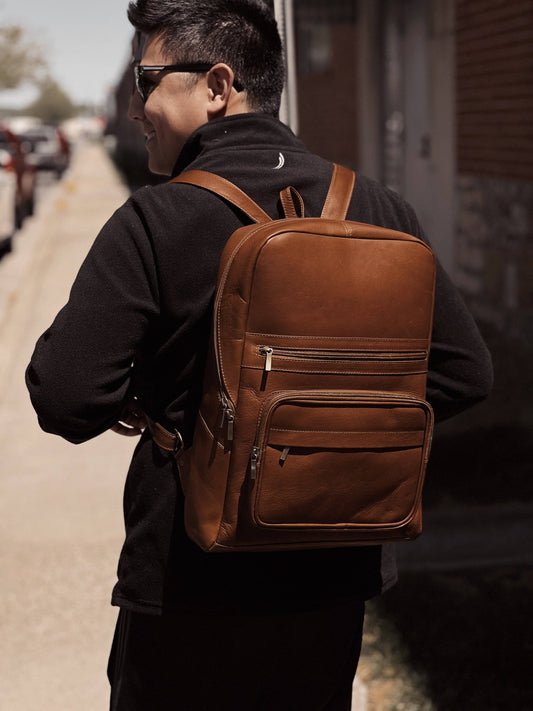 Leather Commuter Backpack - nobiliving.com