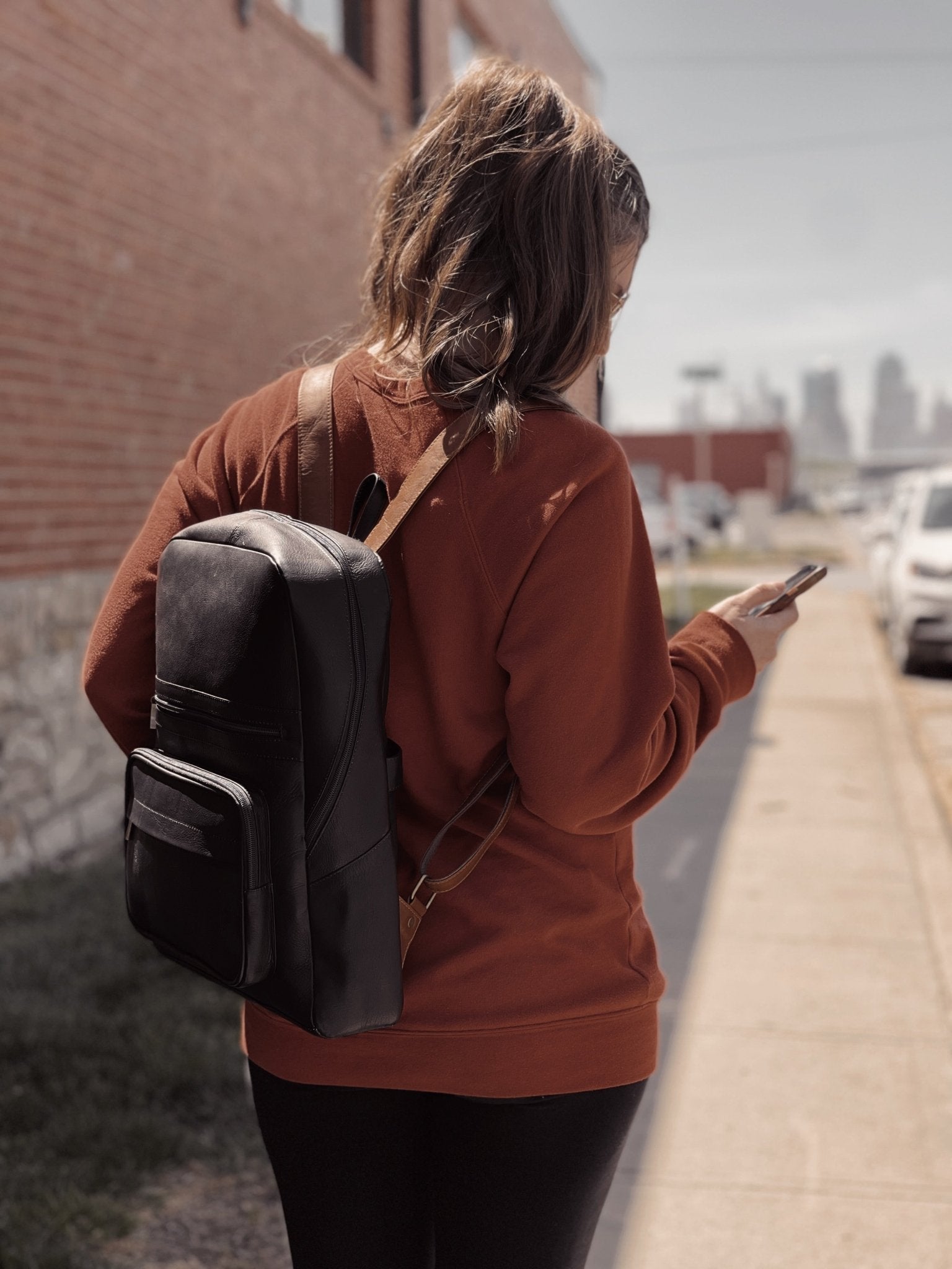 Leather Commuter Backpack - nobiliving.com