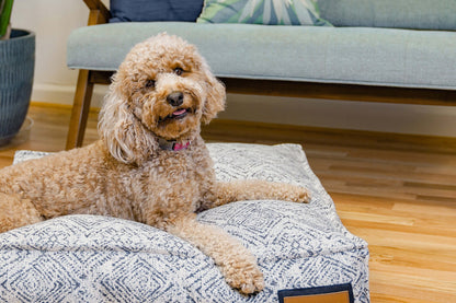 Lounger Pet Bed in Sapphire Spaniel - nobiliving.com