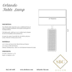 Orlando Table Lamp - Custom Made - Nobiliving