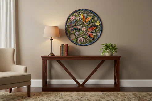 Painted Butterfly Garden Wall Decor