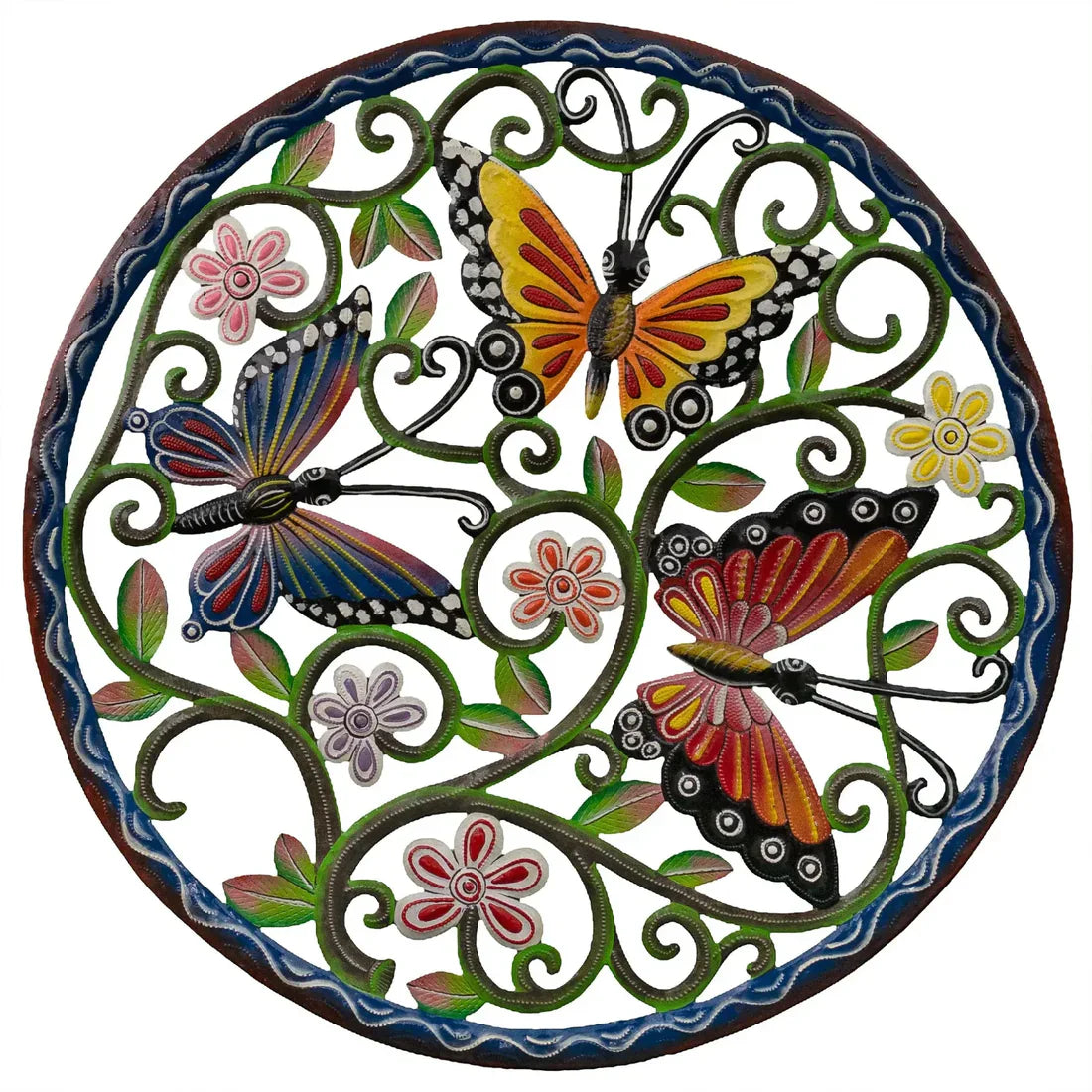 Painted Butterfly Garden Wall Decor
