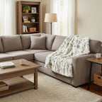 Plutus Ivory Rabbit Faux Fur Luxury Throw