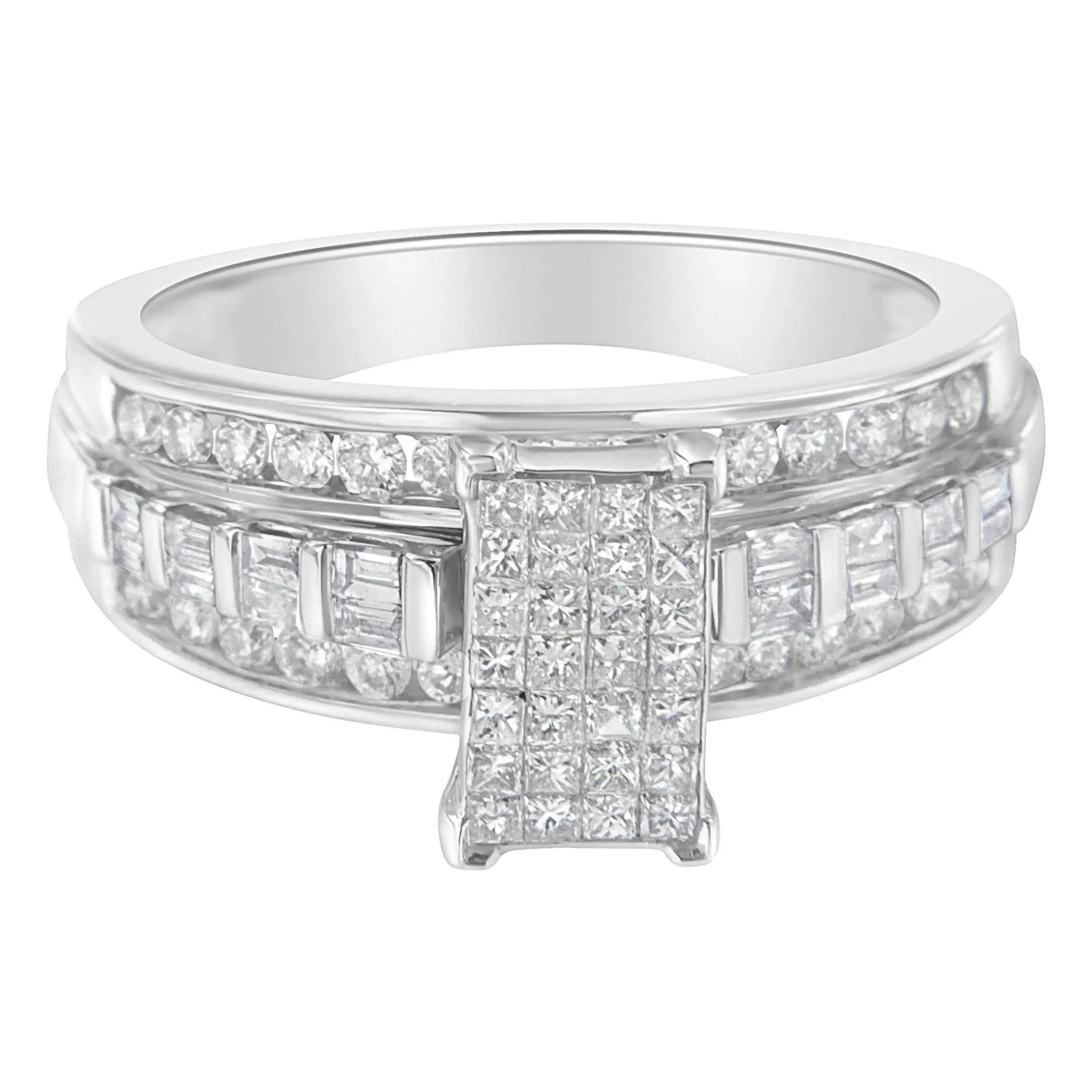 Rectangle Invisible-Set Composite Cluster Ring with Bar
