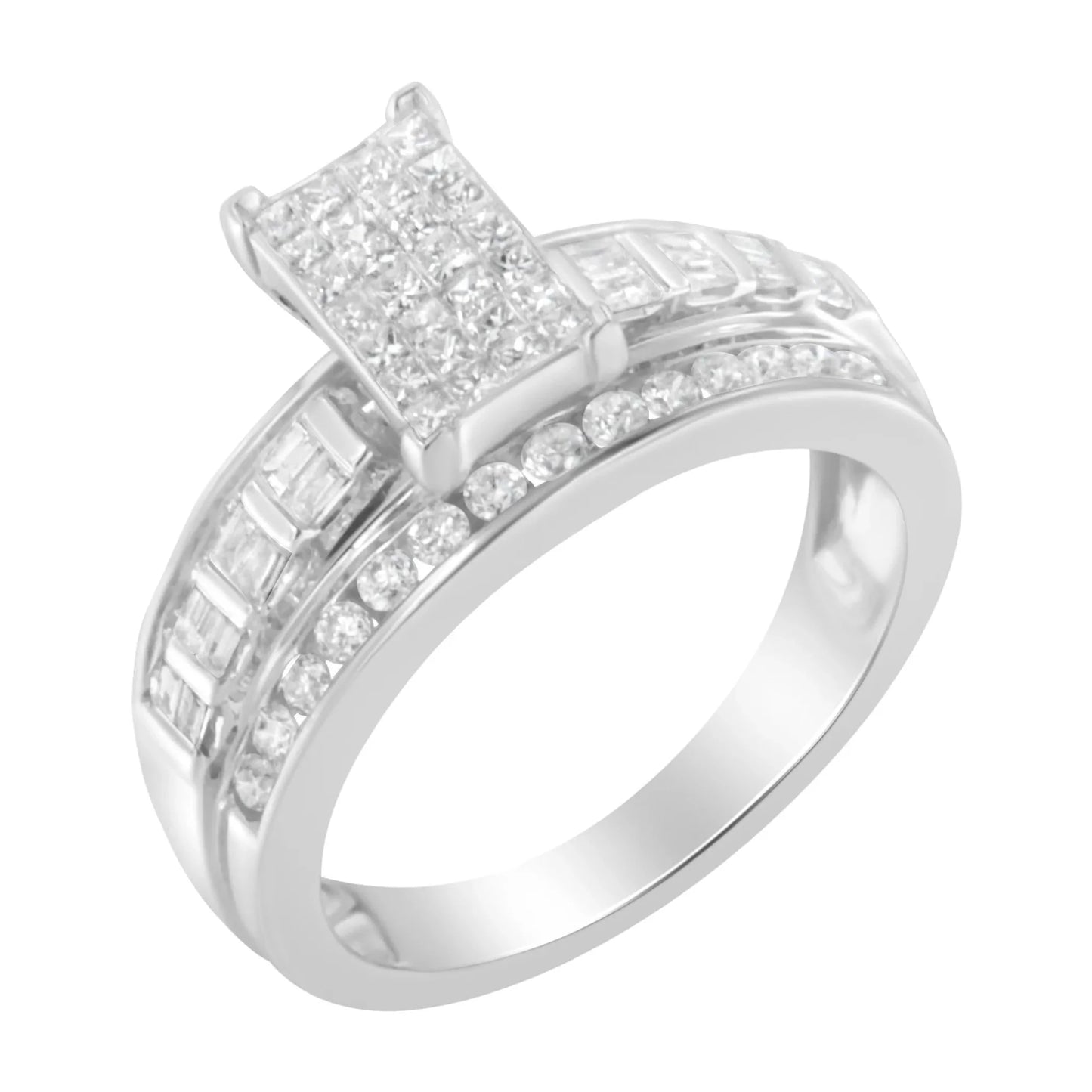 Rectangle Invisible-Set Composite Cluster Ring with Bar
