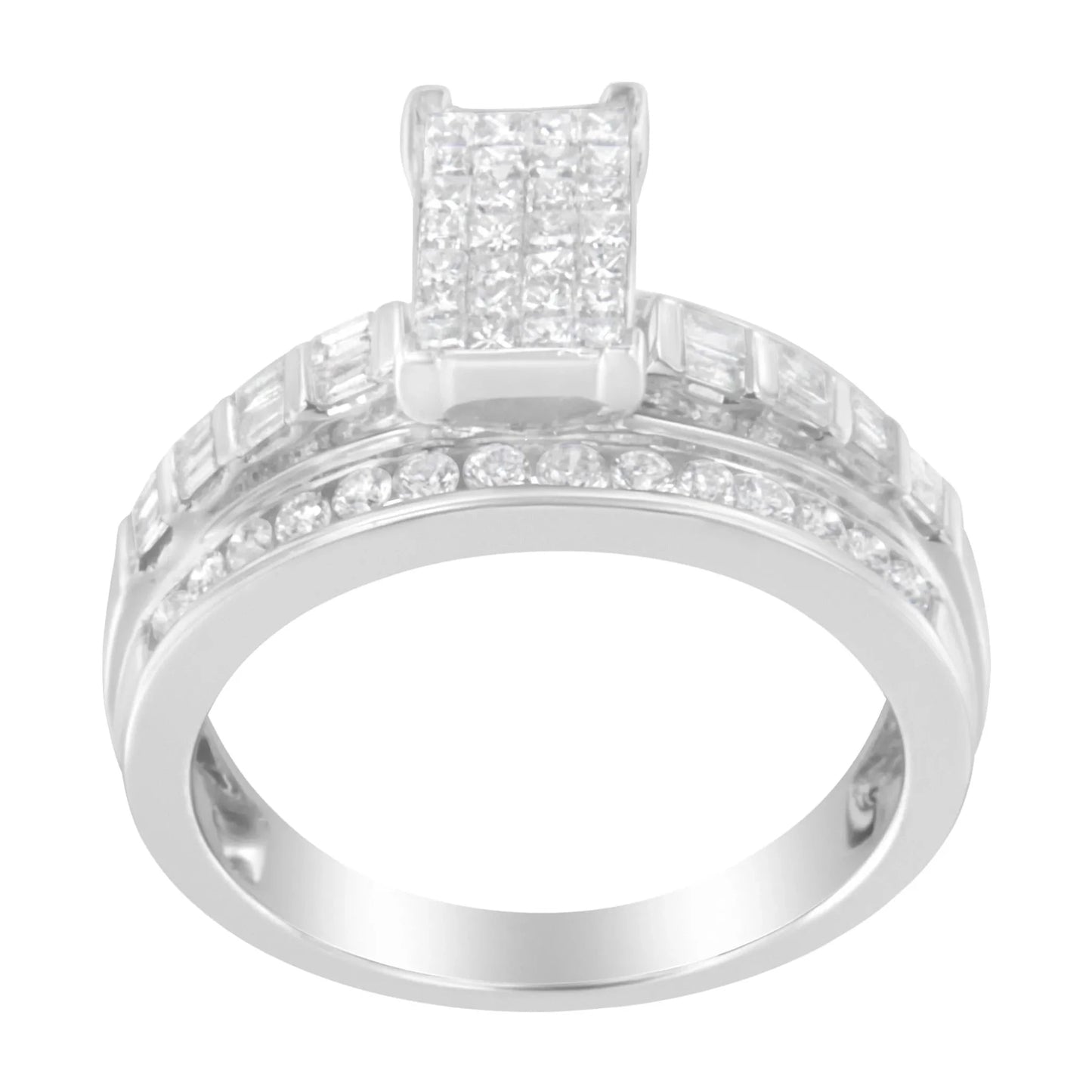 Rectangle Invisible-Set Composite Cluster Ring with Bar