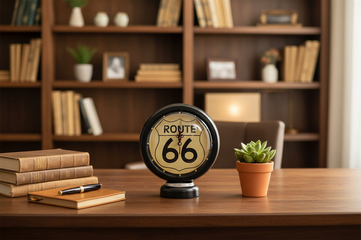 Route 66 Gas Pump - Inspired Clock Decor - Nobiliving