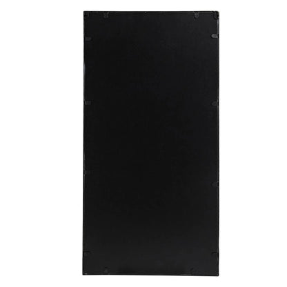Set of Three Black Iron Framed Accent Mirror - Nobiliving