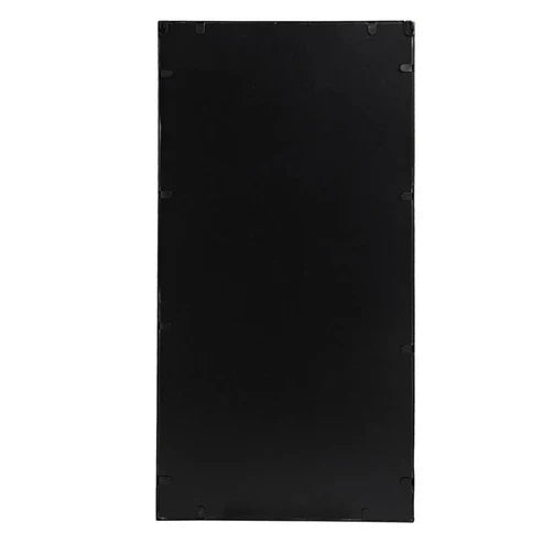 Set of Three Black Iron Framed Accent Mirror