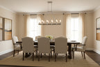 Silver Kitchen Island Twelve Light Metal Dimmable Chandelier - Nobiliving