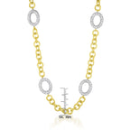 Sterling Silver Mini Clear Cubic Zirconia Necklace - Collete Z