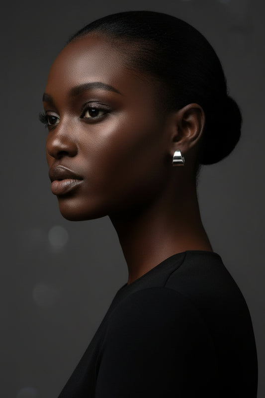 Theo Hoops - Tapered Brass Hoops