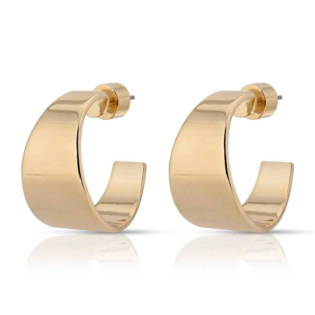 Theo Hoops - Tapered Brass Hoops
