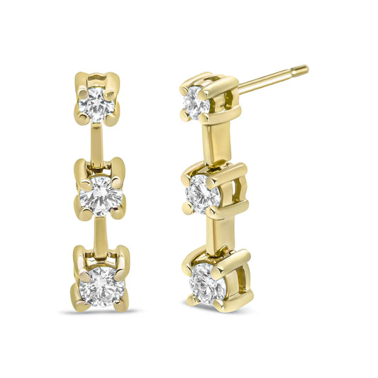 Treated Black Oval Diamond Stud Earring-.925 Sterling Silver 1.0 Cttw