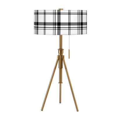 Tripoli Adjustable Table Lamp - Farmhouse Pattern Shades